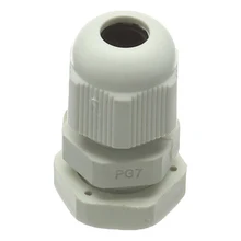 25 штук PG7 Водонепроницаемый разъем 3,5-6 мм Кабельные вводы, белый цвет