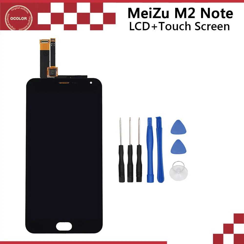 Meizu M2 Note Black Original LCD Display + Touch Screen Digitizer Assembly Replacement Part
