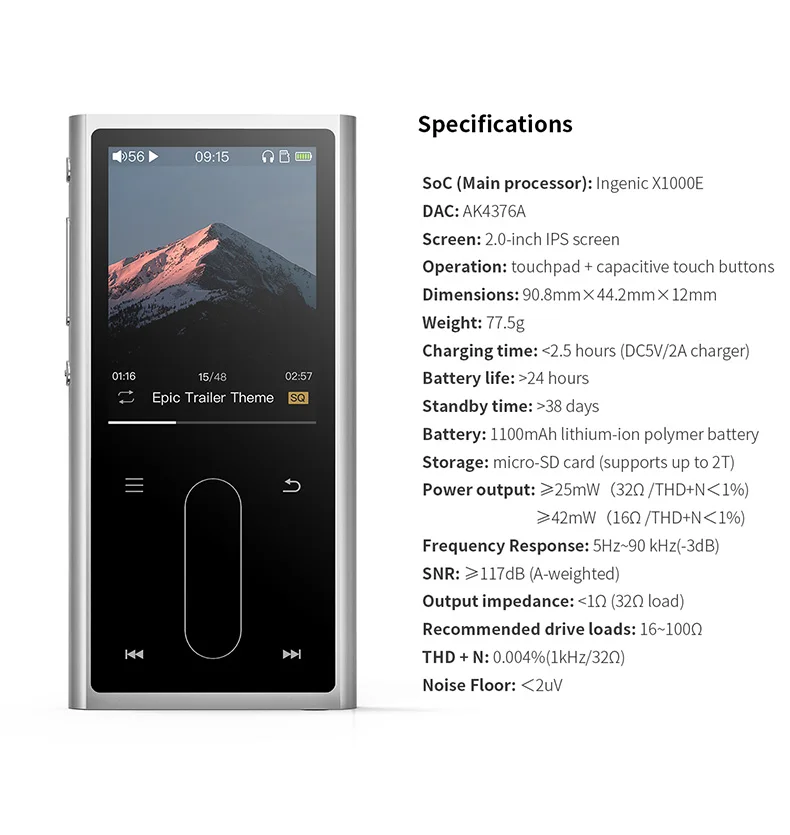 Металлический Чехол FiiO M3K, спортивный аудио мини ЖК-экран, HiFi Mp3 плеер, музыкальный аудио Mp 3 с голосовым перекодировщиком для студентов, детей