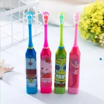

Cartoon cute electric children's toothbrush ultrasonic vibration mild soft hair clean mouth 3-12 years old