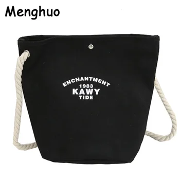 

Menghuo 2 sets Canvas Handbags Large Capacity Ladies Tote Bag Messenger Bags School Travel Women Bag crossbody bags Women Bolsas