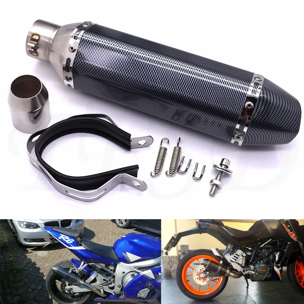 

Universal 36 51mm motorcycle modified Akrapovic exhaust pipe muffler For Yamaha FZ6 FAZER FZ6R FZ8 FZ1 FAZER XJ6 DIVERSION FZ-07