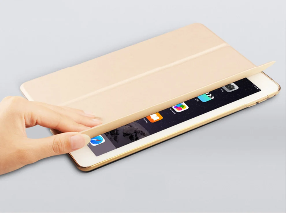 Ultra Slim Смарт чехол для Apple iPad Pro 12.9 12." искусственная кожа Планшеты складной Фолио чехол автовключение/сна