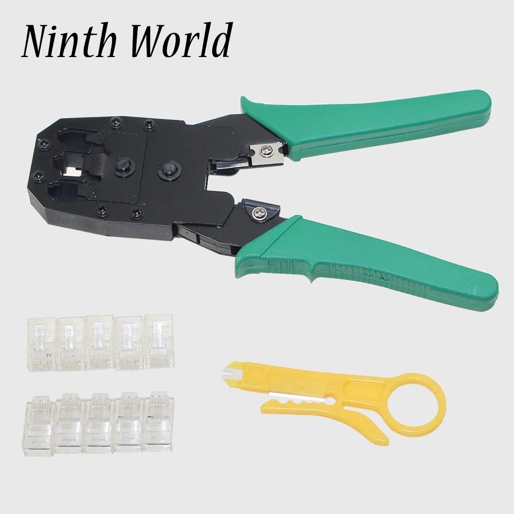 Обжимные Щипцы для сетевых кабелей Cat5 RJ45 10 шт.|rj45 crimper|lan toolnetwork cable crimp |