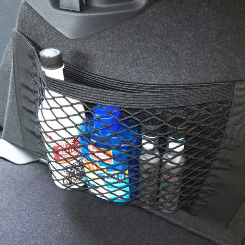 

Kongyide Car Auto Back Rear Trunk Seat Elastic String Net Mesh Storage Bag Pocket Cages Apr5 Drop Ship