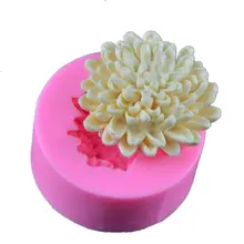 Мыло цветок плесень хризантемы шоколадная форма, инструменты для украшения тортов из мастики, силиконовая форма, силиконовая форма торта силиконовые формы