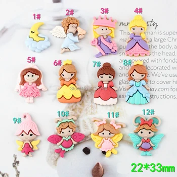 

Cartoon Charms for Jewelry making Princess Charms 10pcs Angel Charms flatback Resin Cabochons for Scrapbook DIY Slime Charms