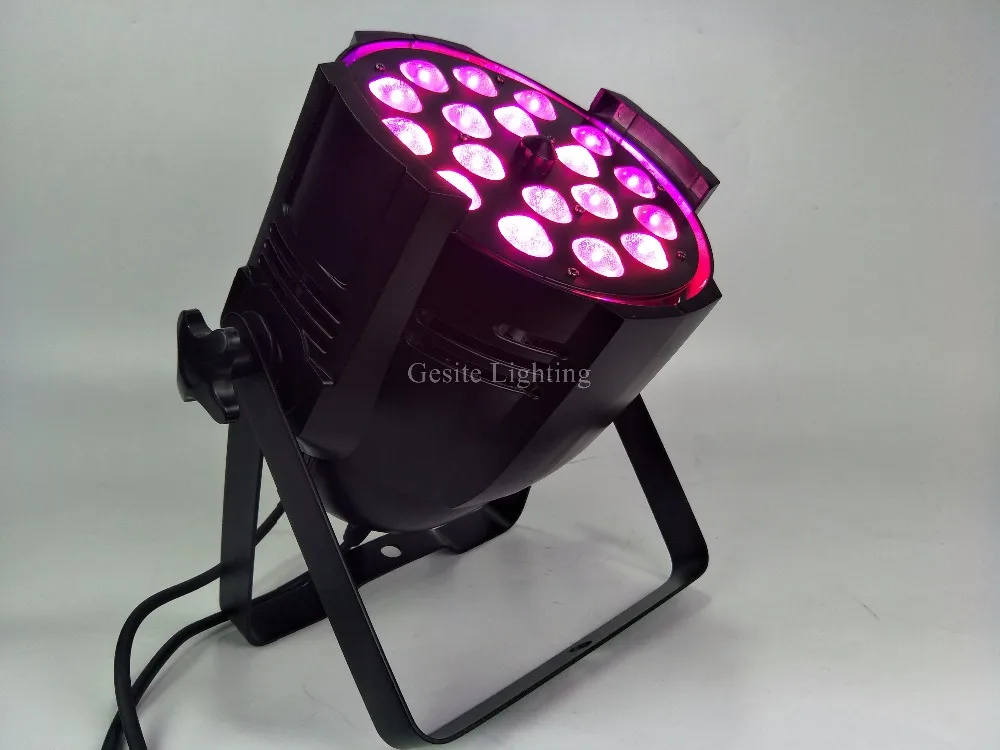 Dmx512 para Disco 2 Pçs e lote 18 18 w Luz Par Levou 64 Zoom dj Projetor 6 Efeito de Iluminação de palco
