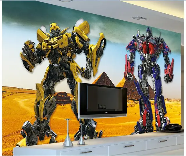 3d wallpaper custom photo non woven mural Transformers bumblebee