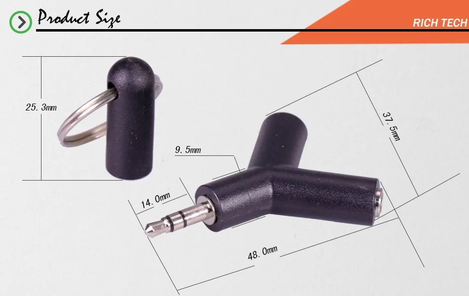 1 шт y-типа Jack 3,5 В переменного тока 3-полюсный двойной женский до 3,5 мм стерео штекер Адаптер для наушников С Пылезащитным колпачком и металический брелок для ключей