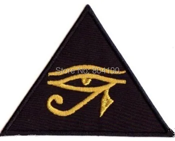 

4" EYE OF HORUS UDJAT KNOWLEDGE OCCULTISM UTCHAT RA Music Band EMBROIDERED IRON On Patch APPLIQUE Rock Punk Badge