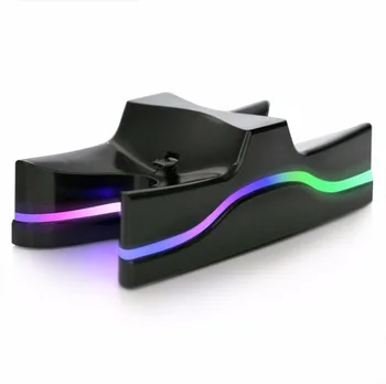 

Unique UFO Design LED Dual Charger Station Game Controller Charging Stand Dock for PS4 Controller Charger Accessoriess