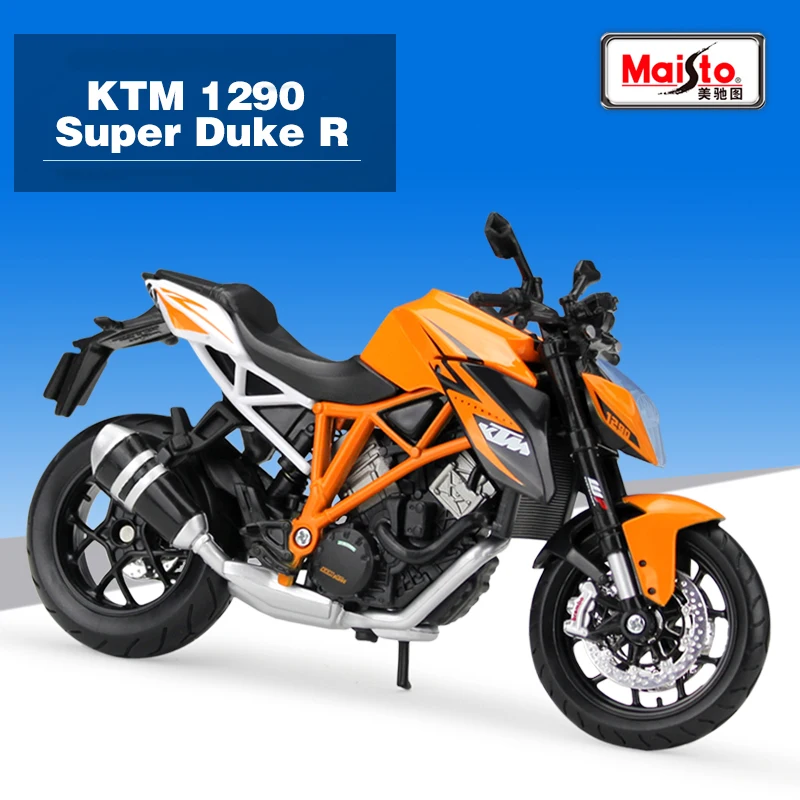 Высокая имитация 1:12 KTM 1290 Super Duke R модель мотоцикла из сплава металлические игрушки для детей подарки на день рождения