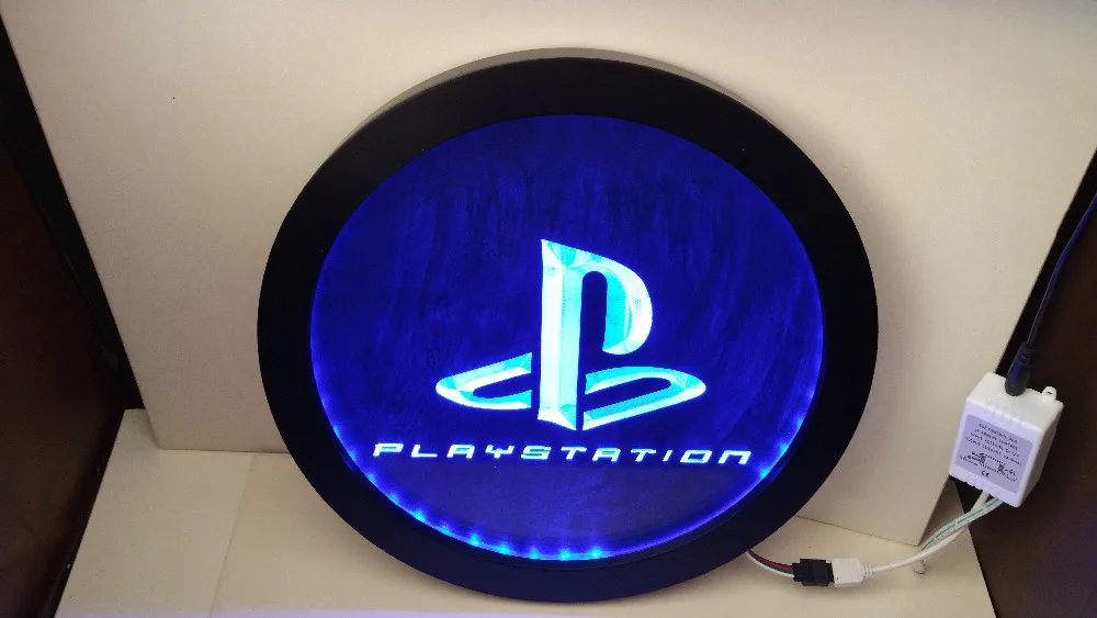 Playstation 4 PS4 человек пещера RGB led многоцветный(12 цветов) беспроводной контроль пивной бар паб клуб Неоновый свет знак специальный подарок