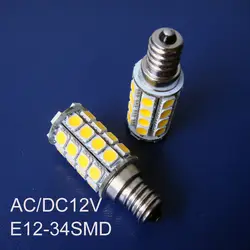 Высокое качество SMD5050 AC/DC12V e12 свет, LED E12 лампы 12 В E12 светодиодные лампы Бесплатная доставка, 5 шт. в партии