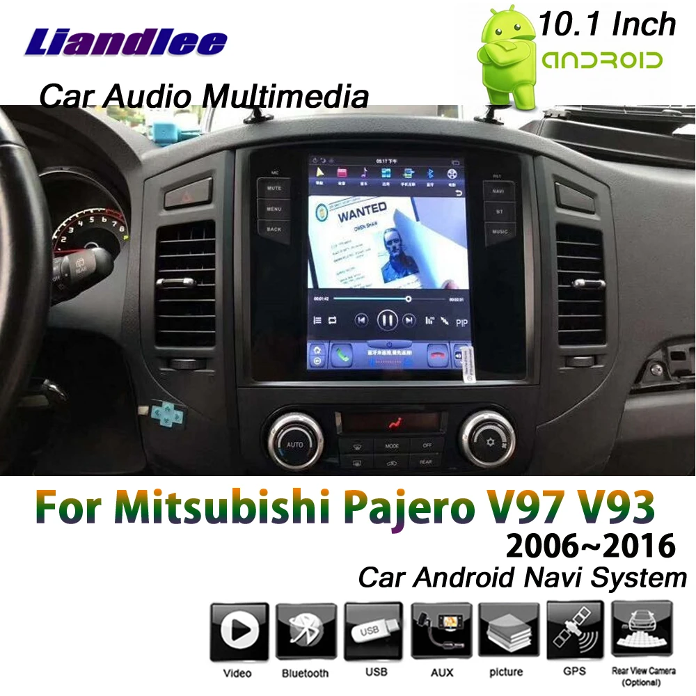 Sale Liandlee 10.1" 2+32G For Mitsubishi Pajero V97 V93 2006~2016 Car Android 6.0 Vertical Screen GPS Navi Map Navigation Multimedia 9