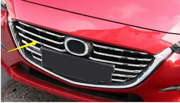 

Front grille trims for Mazda 3 2017,ABS chrome,12pcs/set ,auto accessories