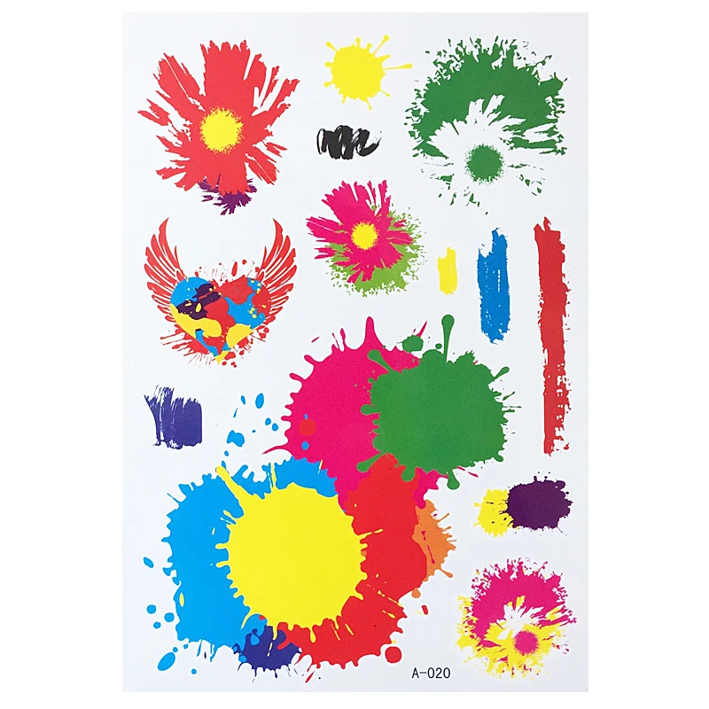 Colorful Waterproof New Colored Body Art Inks Graffiti Temporary Tattoo