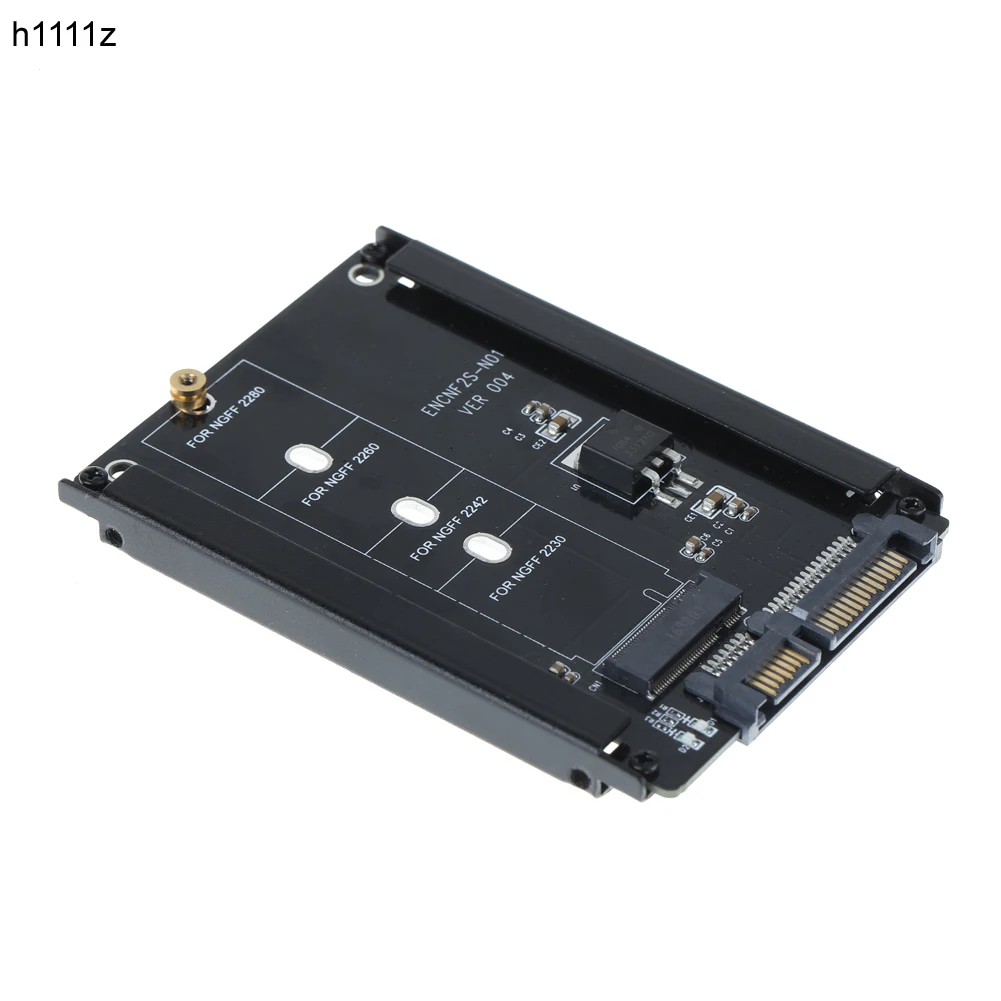 H1111Z добавить на карты черный металлический чехол B+ M ключ M.2 NGFF SSD to 2,5 SATA 3 6 ГБ/сек. адаптер карта с корпусом разъем M2 адаптер NGFF