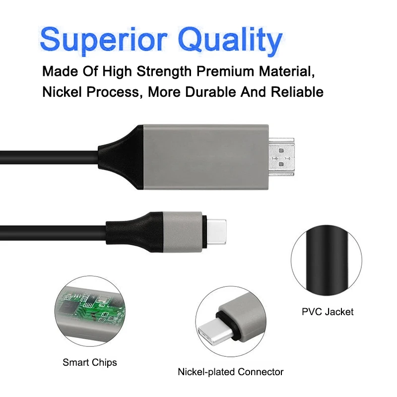 USB 3,1 type C USB-C до 4K HDMI HDTV Кабель для Samsung Galaxy S8 книга красный