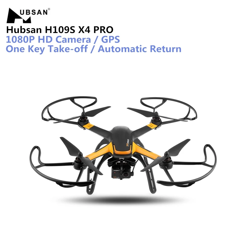 

Hubsan H109S X4 PRO Drone 5.8G FPV RC 1080P HD Camera GPS 7CH RC Quadcopter with 1-axis Brushless Gimbal Automatic Return