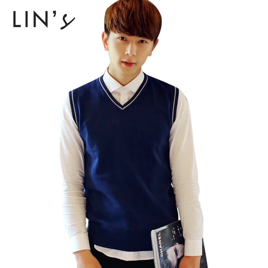 2015 New brand Casual Men pony Sweaters Vest and Pullovers Sweater Mens Drop shipping Plus Size
