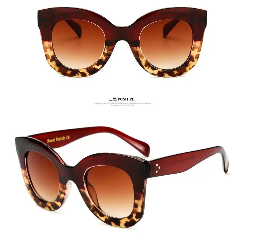 Brand Designer Women Square Retro Men Sunglasses 2018 Fashion Oversided Lady Leopard Frame New Eyewear G204