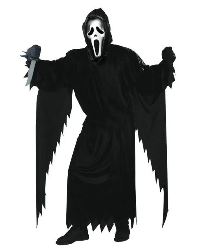 Маскарадное платье для костюмированной вечеринки на Хэллоуин; Одежда для взрослых и взрослых с криком демона и призраками