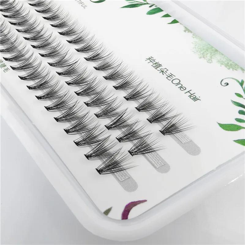 

60 bundles Hot Sale Natural Fake Eye Lashes Makeup Individual Cluster Eye Lashes Grafting Fake False Eyelashes
