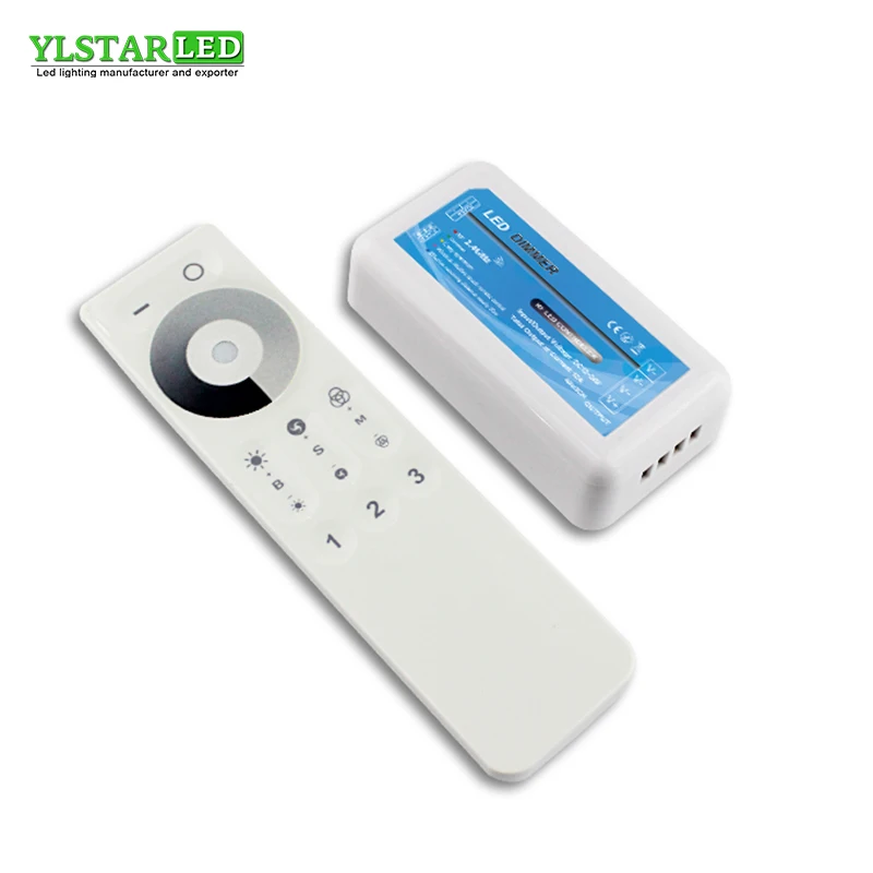 YLSTAR DC12 24V 2 4G RF беспроводной 3 зоны одноцветная яркость Регулируемый регулятор