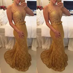 Сексуальное Золотое кружевное платье с v-образным вырезом, красивое женское платье длинное вечернее платье Сексуальная Прямая спина