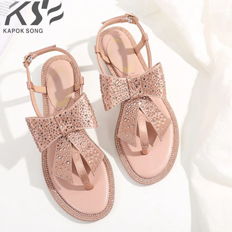 Beste Nieuwe 2018 vrouwen sandalen zijde diamant schoenen zomer fashional echt luxe designer comfortabele schoenen vrouwelijke