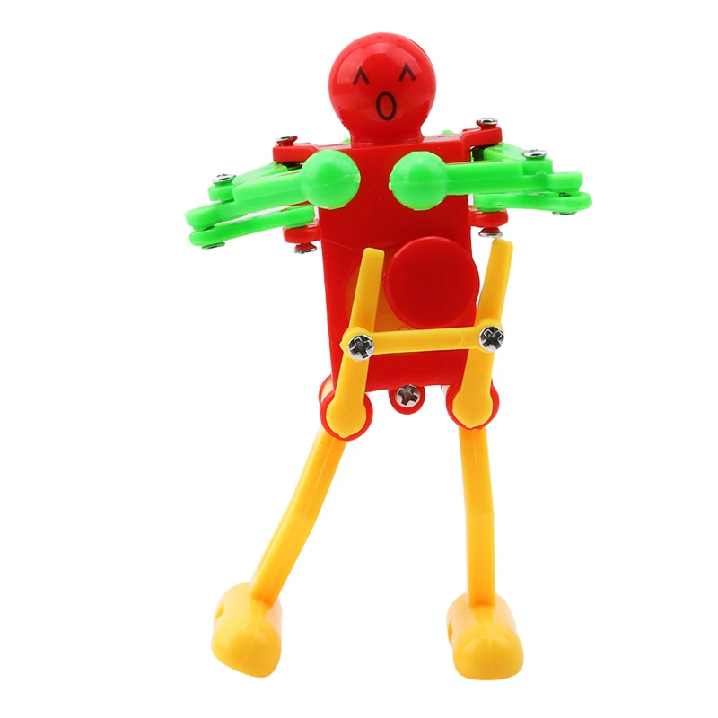 Classic Cute Cartoon Animal Wind Up Toys Children Kids Plastic Clockwork Spring Wind-Up Dancing Robot Toy Best Gifts