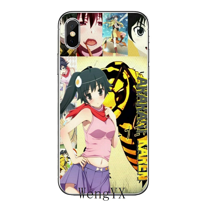 Аниме monogatari серии тонкий тпу мягкие аксессуары чехол для телефона Apple iPhone X XR XS Max 8