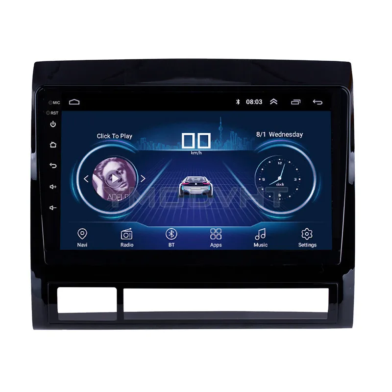 Clearance 9inch IPS and 2.5D Touch Screen Android 8.1 Car DVD GPS Navigation for Toyota Tacoma Hilux 2005-2013 America Version Radio Audio 1