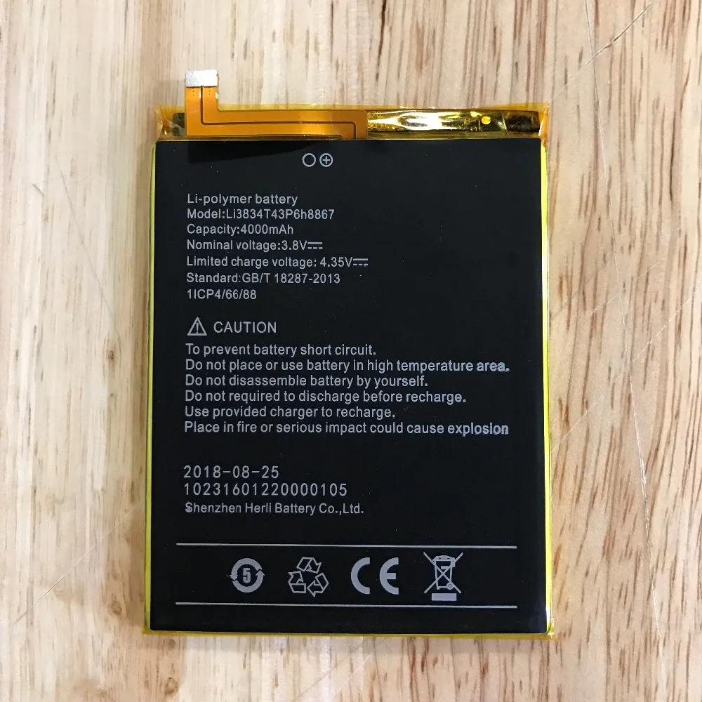 Высококачественный аккумулятор ZDONG Li3834T43P6H8867 для UMI Super UMi Max мобильный телефон |
