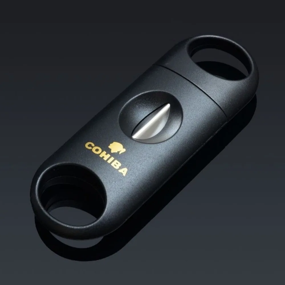 COHIBA металлический V образный клинок пластиковый сигарный резак ножницы v