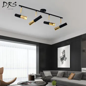 

Nordic Post Modern Simple Pendant Lights 1/2/3/4 Heads Pendant Lamp Living Room Restaurant LED Lighting Gold Clothing Store Lamp