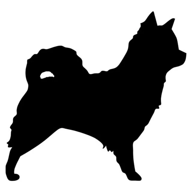 Us 0 87 45 Off 10 2 9 5cm Longhaired Chihuahua Dog Car Stickers Cute Decals Car Tail Styling Decorative Black Silver S1 0235 In Car Stickers From