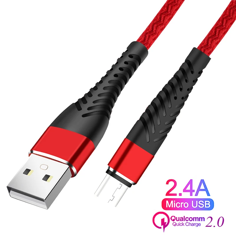 3 м Быстрая зарядка 2.4A USB кабель для передачи данных для iPhone type C Micro USB зарядное устройство 25 см шнур для samsung huawei Xiaomi Android телефонный кабель