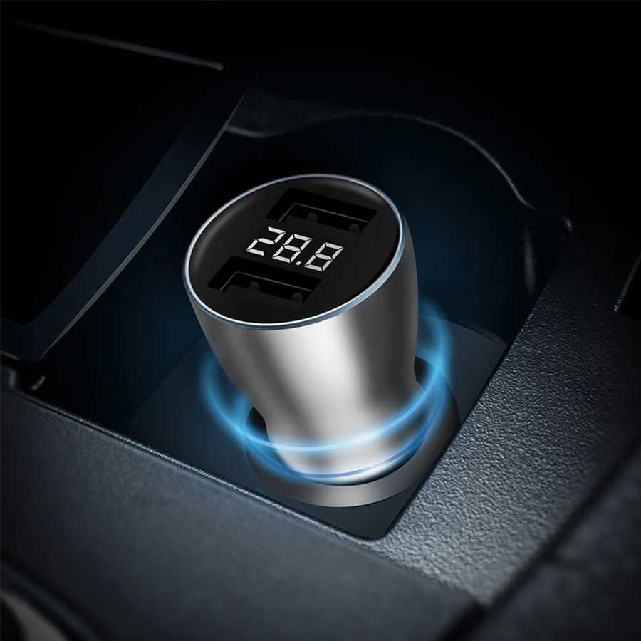 Автомобильное зарядное устройство Xiaomi ZMI Quick Charge 3 0 18 Вт с двойным USB цифровым