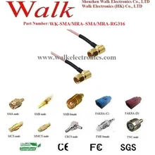 SMA Мужской Угол SMA Мужской угол кабель rg316 SMA rg316 Удлинительный кабель, SMA разъем кабель rg316
