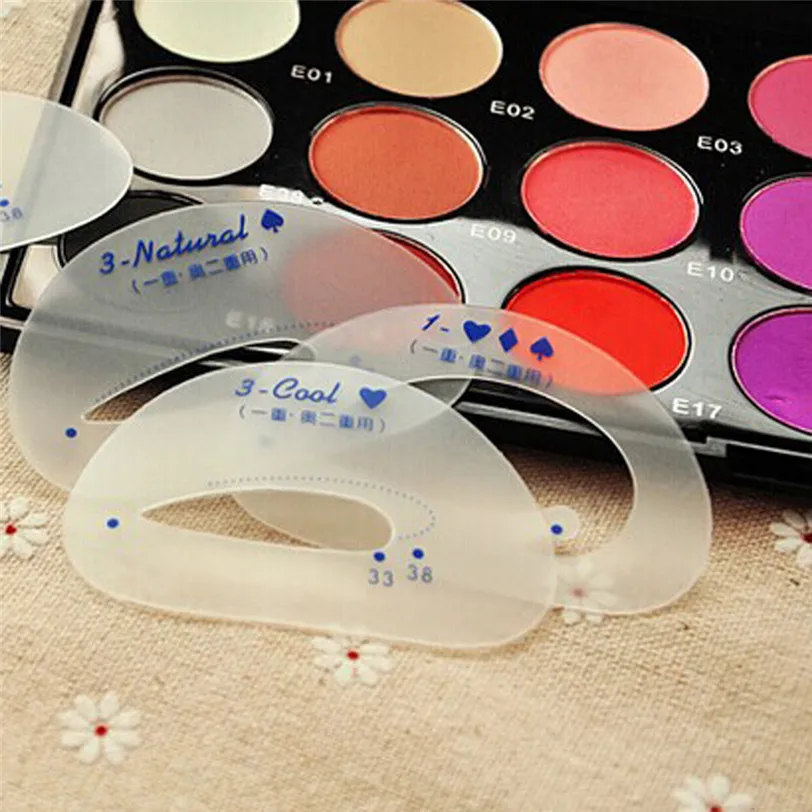 6PCS Charming Smokey Shaper Eye Makeup Tool Eyeliner Stencils Shadow