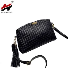 2017 NEUE Mode Berühmte Marke Frauen PU Leder Umhängetaschen mode Große frauen Handtaschen Woven Tote Damen Sac Ein Haupt tasche