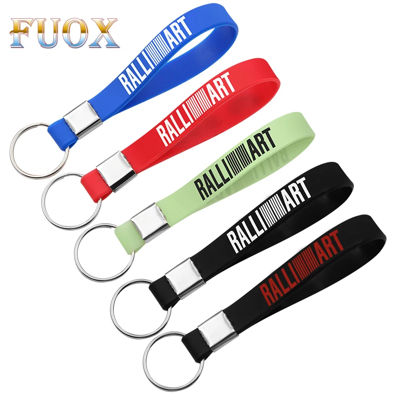 

Luminous Car Styling Key Ring Case For Mitsubishi RalliArt Lancer 10 Asx Ralli Art Auto KeyRing Keychain Accessories Car-Styling