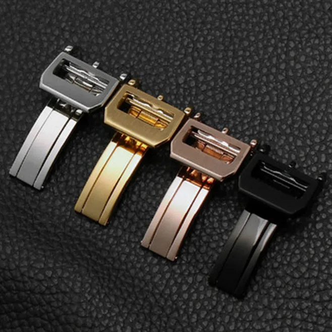 

1PCS watch buckle 304 Stainless steel watch buckle 18MM size silver black gold rosegold 4 colors available for watch bands
