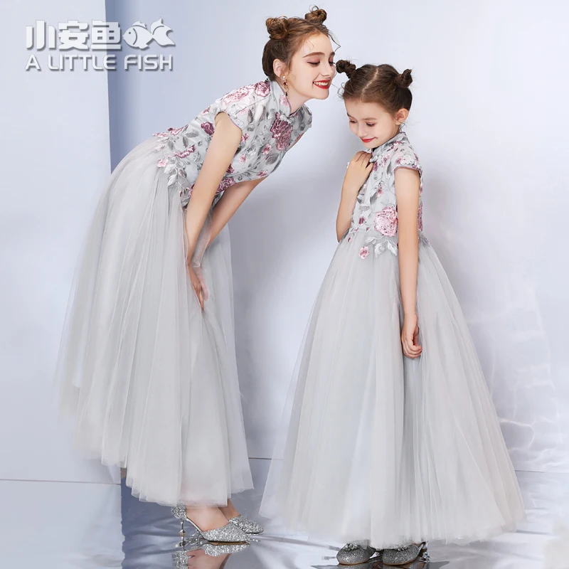 Family Matching Outfits Wedding Clothes Mum Mom And Daughter Dress