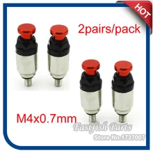 2 пар/упак. M4 x 0,7 мм CNC вилка воздуха воздуховыпускные клапаны для KTM SX XC EXC 125 150 200 250 300 350 400 450 мотоцикл