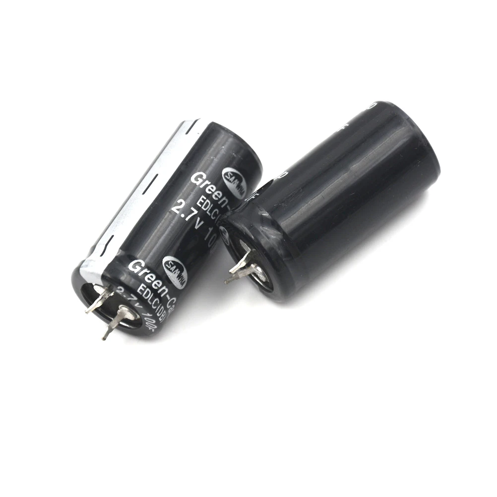 2Pcs Black Color 2.7V 100F Ultra Capacitor Farad Electrical Components Super Capacitor