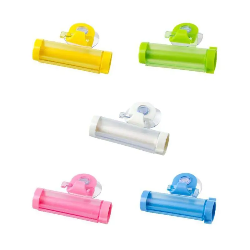 

Useful Plastic Rolling Tube Squeezer Toothpaste Easy Dispenser Bathroom Holder With Sucker Bathroom Accessories Sets